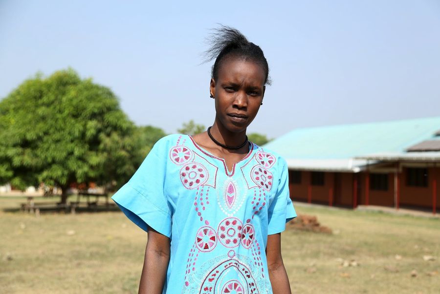 Josephine Kuol, 22 years old, current student at Solidarity Training Teachers College, Yambio, South Sudan